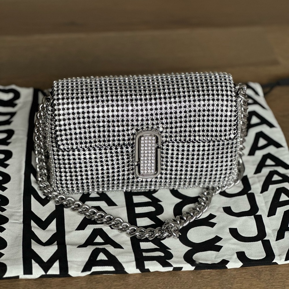 Marc Jacobs The mini J Marc crystals shoulder bag